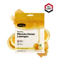 콤비타 마누카꿀 로젠지스 캔디 레몬 40개입, 1통, 180g