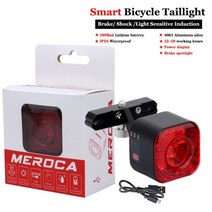 자전거 라이트 LED 용품 싸이클 후레쉬 거치대 라이딩 문라이트 전조등 lism smart bike tail rear light auto start stop 브레이크 ipx6, 최신 안장