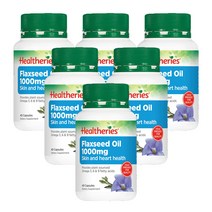 헬써리즈(Healtheries) 헬써리즈 아마씨오일 1000mg 100캡슐 X 6개, 600캡슐, 1세트