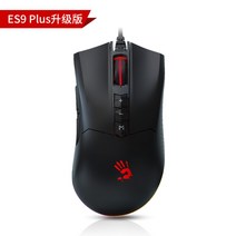 Bloody ES9 Pro 게이밍마우스 FPS 전용 유선마우스, ES9 Plus 블랙 - 10000CPI, 정부표준배치