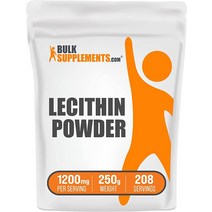 BulkSupplements. com 레시틴 파우더 대두 1200mg 과립 식품 등급 500g 1.1파운드, 8.8 Ounce (Pack of 1)