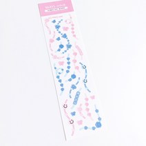 러브미모어 비즈웨이브핑크아쿠아씰스티커, 1개