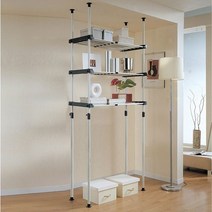 [왕자행거] 왕자 더블기둥3단조절선반_조임식_529-1_행거, 색상:없음 / 무늬:없음