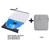 블루레이 플레이어 외장 블루레이 라이터 CD DVD BD 플레이어 버너 USB 3.0 및 드라이브 맥 PC os, SWBD White-G-FBB