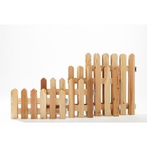 아이우드랩 정원 화단 베란다 나무 조립식 울타리 펜스 소품 장식 국내제작 20cm 30cm, 투명오일마감, 중형