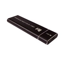 인네트 C타입 USB3.1 NVMe M.2 SSD 외장 케이스 블랙 IN-SSDM2ABLACK