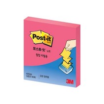 포스트잇 슈퍼스티키 팝업 리필 90매입, 딥핑크, 4개