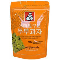 씨튼베이커리 우리밀 구운 두부과자, 1개, 100g
