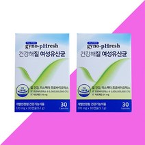 지노프레쉬 건강해질 여성유산균 30캡슐 질 건강에 좋은 유산균 프로바이오틱스, 여성유산균 30캡슐X2개