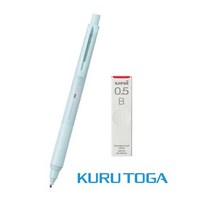 유니 쿠루토가 KS 샤프 2023년 신상품 스트레스 프리, 아이스블루 + 샤프심 0.5 B