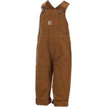 Carhartt 남아용 오버롤 빕 브라운 18 Months 4122306816