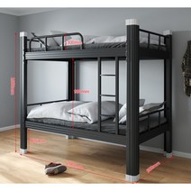 어른이층침대 복층 2층 남매 이중 2층 침대, 네오블랙 싱글 폭 900