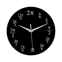화학 원소 수학 벽시계-독특한 석영 벽시계 홈 거실 학교 사무실 교실을위한 무성 비 똑딱 벽 예술 장식, 아크릴, 등급