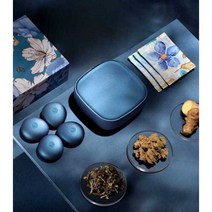 완화 이완 부황 휴대용 뜸 기구 따뜻한 찜질기 근육통, Blue-4개 + 뜸 패치 30개