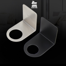 무타공마켓 공중부양홀더 샴푸 손소독제 걸이, 실버, 40mm, 1개