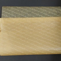 에코팩 유산지 250매 브라운화이트영문 식품포장지, 1개, 250매입