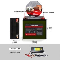 딥싸이클배터리 캠핑용 차량용 산업용 HAKADILifepo4 리튬 철 인산염 배터리 팩 12V 6Ah 12Ah 비상 전원 공, 04 12V 24A-4A charger_01 12V, 04 12V 24A-4A charger_01 12V