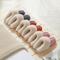 예쁜창고 [배송무료] 스웨이드양털슬리퍼 층간소음방지 남성 여성 겨울 사무실슬리퍼 털실내화