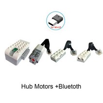 새로운 빌딩 블록 WeDo 3.0 로보틱스 건설 모터 센서 세트 2.0 교육용 전기 줄기 DIY 장난감과 호환 가능, 05 Motors and Bluetooth