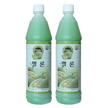 청솔 멜론 음료베이스 835ml / 과일원액, 2개