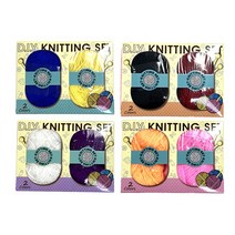 프랜즈코리아 diy 뜨개질 세트 4컬러 랜덤 모자 목도리 장갑 인형 만들기 태교 티코스터 코바늘 대바늘