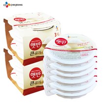 예이니식품 CJ 햇반 큰공기300g 6개+중간공기200g 6개(총12개), 1세트