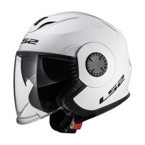 LS2 OF570 VERSO SINGLE MONO 베르소 싱글 / 오픈페이스 헬멧 (PEAK 선바이져 포함) / 이너바이져 내피분리 경량 오토바이 스쿠터 헬멧, 화이트
