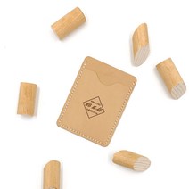 노마스 베지터블 슬림 카드지갑 세로형 탄