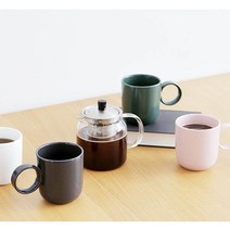 키친앤유 오늘 머그 에라토 홈카페 신혼 집들이 선물 컵 커피잔 라떼잔 답례품 도자기, 화이트