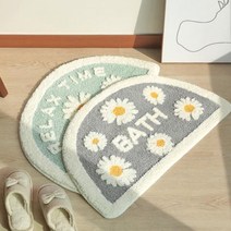 욕실 주방 거실 현관 극세사 발매트 반달매트 모음, A^릴렉스민트 반달매트B^