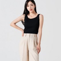 [바보사랑] 여성 여름 데일리 스퀘어 나시 민소매 티셔츠[디작소]