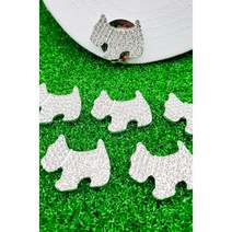 [캐디천사] 강아지 큐빅 골프 볼마커/골프악세사리 볼마크 골프용품