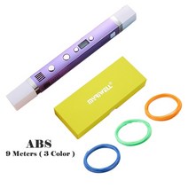3D펜 스크린 펜 . 필라멘트 충전 펜 크리 에이 티브 장난감 선물 디자인프린터, 자주색, 협력사