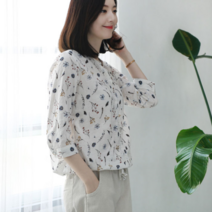 웬디즈갤러리 메리 플라워 끈 남방 NSH009