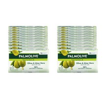 Palmolive 팔모리브 내추럴 바 솝 모이스처 케어 내추럴 올리브 & 알로에 베라, 90g, 20개