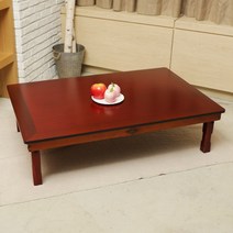 단청공예 포치 직사각 60x45 교자상 (착불), 엔틱