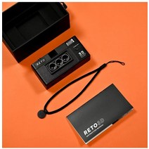 다회용필름카메라 reto 3d 필름 카메라 135 필름 reto3d 입체 토이카메라, 검은색