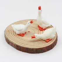 화분 DIY 만들기 재료 테라리움 동물 피규어 거위 미니어처 3P세트