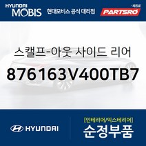 그랜저HG/하이브리드/아슬란 순정 사이드미러 커버(백미러 스캘프) 좌측(팬텀블랙) (876163V400TB7)