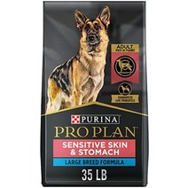 퓨리나 pro plan sensitive stomach and stomach large breed 강아지 사료 salmon formula -, 35파운드 가방