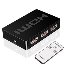 hdmi선택기 모니터분배기 hdmi셀렉터 4K 2K HDMI 스위치 3x1 HD 1080P 비디오 스위처 어댑터 3 In 1 Out 분, 한개옵션0
