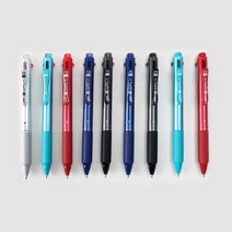 고농도 3색 브랜드 볼펜 명품 필기감좋은 펜 5종 0.7mm 신기한 학용품 특이한 얇은 각인 색볼펜 볼팬 잘써지는 부드러운 선물용 다색 공시생 유성 삼색 사무용 필기구, 메탈릭블랙 1자루