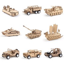 DIY 나무모형 조립키트 공예품 풀백시리즈 뒤로 당기면 달리는 자동차, TM-576.제무시트럭