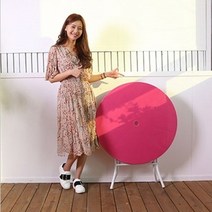 [단품구성] 한국파라솔 국산 FRP 카본 2단 파라솔 직접세트구성 - 테이블 및 의자 물통받침대는 추가로 구매하셔야 됩니다, 48. 원형 테이블 [흰색]