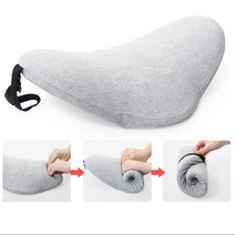 허리쿠션 등쿠션 메모리폼 등받이 허리받침대, 라이트그레이