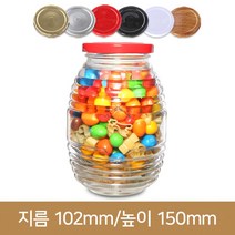 유리병 꿀병 벌꿀750ml (70파이), 우드무늬, 1개