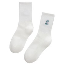 여자면 승무 양말 귀여운 만화 애니메이션 공룡 자수 미드 튜브 양말