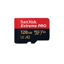 샌디스크 MicroSDXC Class10 EXTREME Pro SQXCD 4K 마이크로SD카드 블랙박스용메모리 핸드폰외장 닌텐도, 128GB