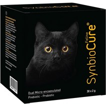 고양이영양제 SynbioCure I 고양이용 프로바이오틱스 및 프리바이오틱스 분말 고양이 보충제 소화기 건강 지원 봉지당 2000억 박테리아 30포*2 g