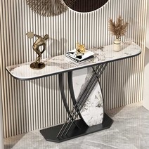 벽 입구 현관 테이블 화장대 콘솔 장식장 거실 장식, 블랙 프레임 80x30x80 판도라 조립하기